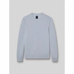 Devred Pull col V for Pulls & Gilets Couleur Bleu Doux