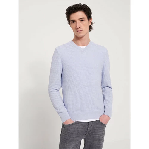 Devred Pull col V for Pulls & Gilets Couleur Bleu Doux – Image 2