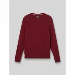 Devred Pull col rond en laine d'agneau for Pulls & Gilets Couleur Rouge Pomerol