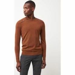 Devred Pull col montant en mélange viscose for Pulls & Gilets Couleur Marron Caramel