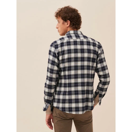 Devred Chemise ville unie en velours for Chemises Couleur Beige Kaki – Image 2