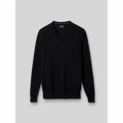 Devred Pull col V en Coton Bio for Pulls & Gilets Couleur Noir