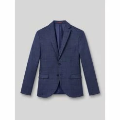 Devred Veste coordonnable slim à carreaux for Costumes et cravates Couleur Bleu Medieval
