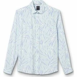 Devred Chemise slim fleurie for Chemises Couleur Bleu Malibu