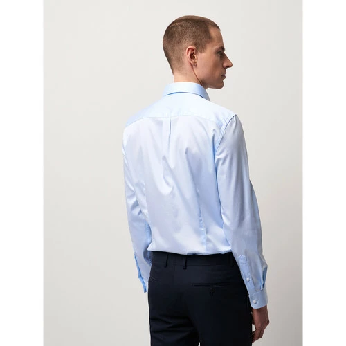 Devred Chemise slim repassage facile for Chemises Couleur Bleu Azur – Image 3