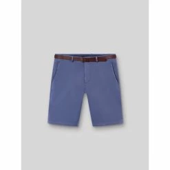 Devred Bermuda casual homme uni for Shorts & Bermudas Couleur Bleu Zen