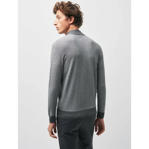 Devred Pull bi-color jeu de points for Pulls & Gilets Couleur Gris Chine Moyen – Image 3