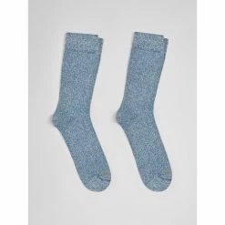 Devred Lot de 2 paires de chaussettes uni for Chaussettes et collants Couleur Bleu Ocean