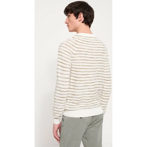 Devred Pull col rond en Coton Bio for Pulls & Gilets Couleur Blanc Neige – Image 3