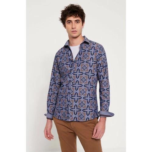 Devred Chemise slim imprimée for Chemises Couleur Chambray – Image 2