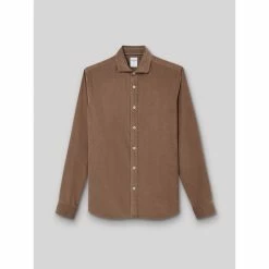 Devred Chemise slim unie velours for Chemises Couleur Noix