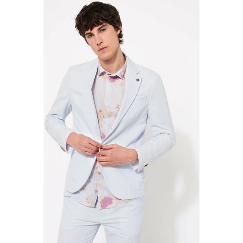 Devred Veste coordonnable slim uni for Costumes et cravates Couleur Bleu Doux – Image 2