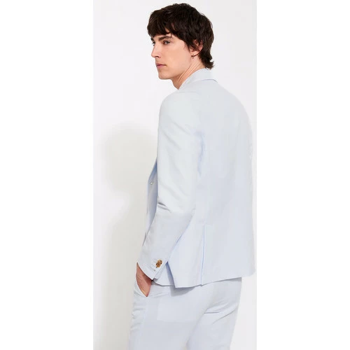 Devred Veste coordonnable slim uni for Costumes et cravates Couleur Bleu Doux – Image 3