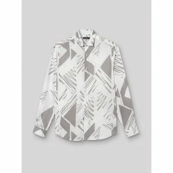 Devred Chemise slim géométrique for Chemises Couleur Blanc