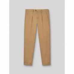 Devred Pantalon coordonnableslim en lin uni for Costumes et cravates Couleur Officier