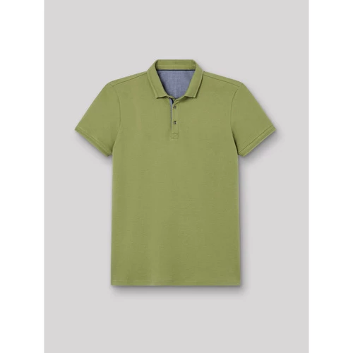 Devred Polo Ă manches courtes en coton uni for T-shirts & Polos Couleur Vert Anis
