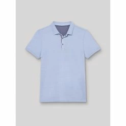 Devred Polo à manches courtes chiné for T-shirts & Polos Couleur Bleu Doux