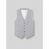 Devred Gilet coordonnable lin prince de galles for Costumes et cravates Couleur Bleu Doux