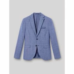 Devred Veste coordonnable slim prince de galles for Costumes et cravates Couleur Bleu Gitane