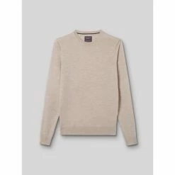 Devred Pull col rond en laine mérinos for Pulls & Gilets Couleur Beige Clair