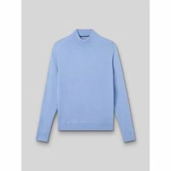 Devred Pull col cheminé en laine mérinos for Pulls & Gilets Couleur Bleu Doux