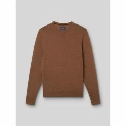 Devred Pull col rond en laine mérinos for Pulls & Gilets Couleur Camel