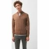Devred Pull col montant zippé en laine mérinos for Pulls & Gilets Couleur Camel
