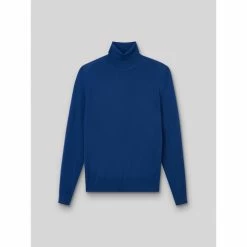 Devred Pull col roulé en laine mérinos for Pulls & Gilets Couleur Bleu Klein