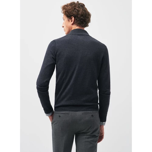 Devred Cardigan zippé en laine certifiée for Pulls & Gilets Couleur Anthracite Chine – Image 2