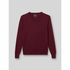 Devred Pull col V en laine mérinos for Pulls & Gilets Couleur Prunelle