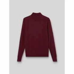 Devred Pull col cheminé en laine mérinos for Pulls & Gilets Couleur Prunelle