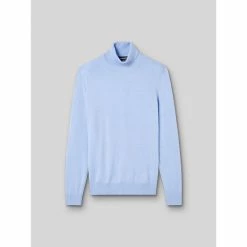 Devred Pull col roulé en laine mérinos for Pulls & Gilets Couleur Bleu Doux