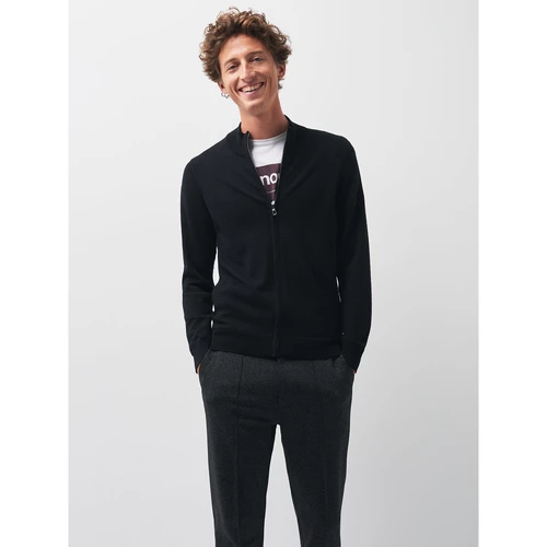 Devred Cardigan zippé en laine certifiée for Pulls & Gilets Couleur Noir