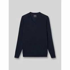 Devred Pull col V en laine mérinos for Pulls & Gilets Couleur Dark Navy