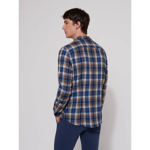 Devred Chemise casual à carreaux for Chemises Couleur Bleu Indien – Image 2