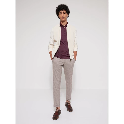 Devred Pantalon en poly-viscose pied de puce for Pantalons Couleur Humus – Image 3