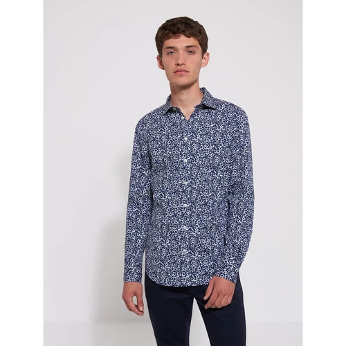 Devred Chemise casual imprimée for Chemises Couleur Bleu Indien