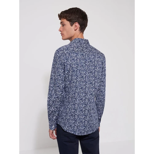 Devred Chemise casual imprimée for Chemises Couleur Bleu Indien – Image 2