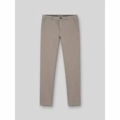 Devred Chino slim en coton élasthane uni for Pantalons Couleur Taupe
