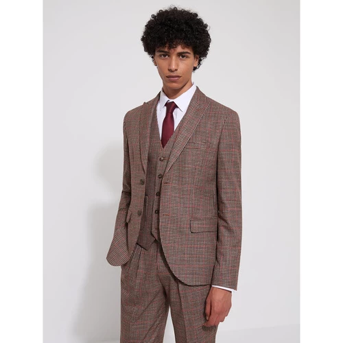 Devred Veste coordonnable slim à carreaux for Costumes et cravates Couleur Humus – Image 2