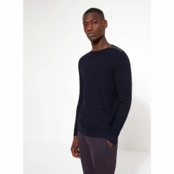 Devred Pull col rond en Viscose Certifiée for Pulls & Gilets Couleur Deep Blue