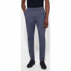 Devred Pantalon coordonnable slim à carreaux for Costumes et cravates Couleur Bleu Dur