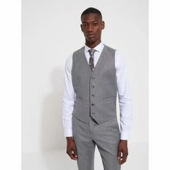 Devred Gilet coordonnables en laine for Costumes et cravates Couleur Gris Clair