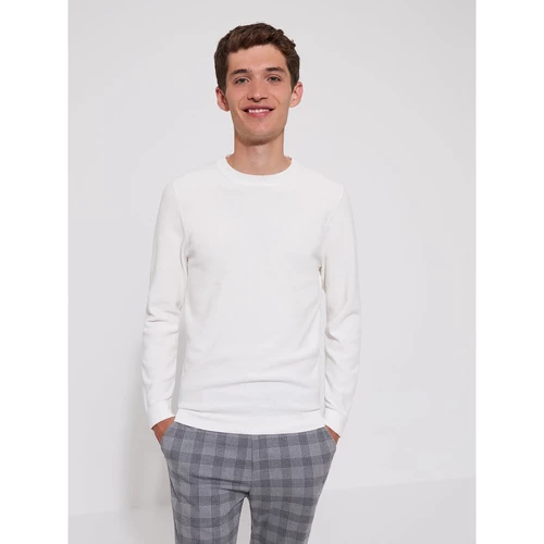 Devred Pull col rond en Coton for Pulls & Gilets Couleur Blanc Neige – Image 2