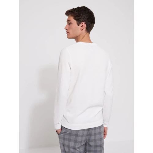 Devred Pull col rond en Coton for Pulls & Gilets Couleur Blanc Neige – Image 3