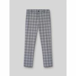 Devred Pantalon en poly-viscose à carreaux for Pantalons Couleur Gris Chine Moyen