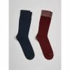 Devred Chaussettes homme brodées for Chaussettes et collants Couleur Prune