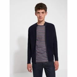 Devred Cardigan zippé en viscose certifiée for Pulls & Gilets Couleur Deep Blue