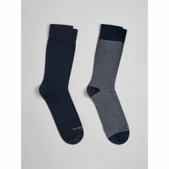 Devred Chaussettes homme faux unies for Chaussettes et collants Couleur Dark Navy