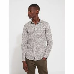 Devred Chemise ville imprimée for Chemises Couleur Taupe